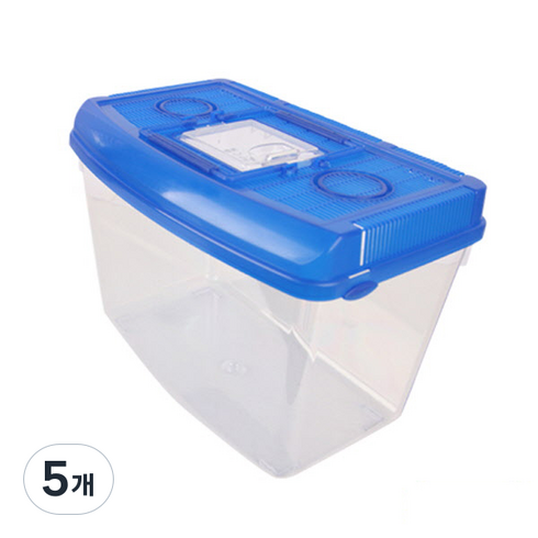 대일상사 라운드 채집통 대, 파랑, 5개