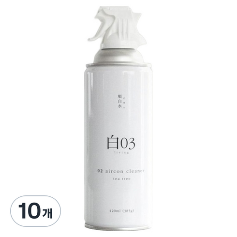 순백수 에어컨 클리너, 420ml, 10개