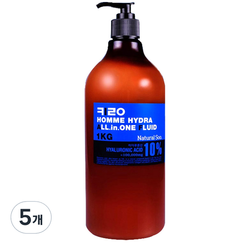 키로코스 내추럴수 옴므 하이드라 올인원 플루이드, 1kg, 5개
