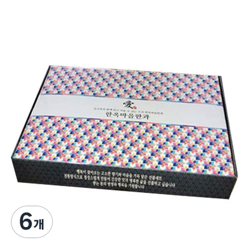 한옥마을한과 땅콩강정, 1kg, 6개