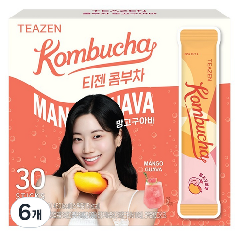 티젠 콤부차 망고구아바, 5g, 30개입, 6개
