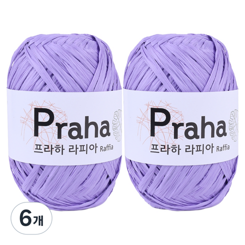 마마니트 프라하 뜨개실, 20 파스텔보라, 6개