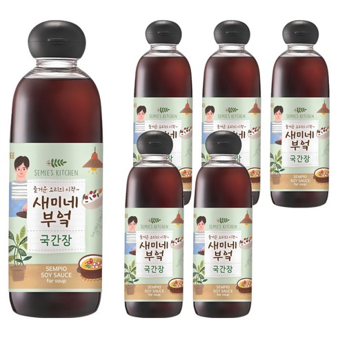 샘표 새미네부엌 국간장, 830ml, 6개