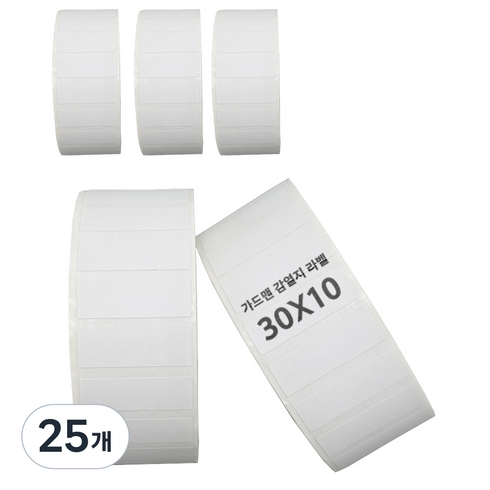 가드맨 감열지 롤라벨 3000p, 25개