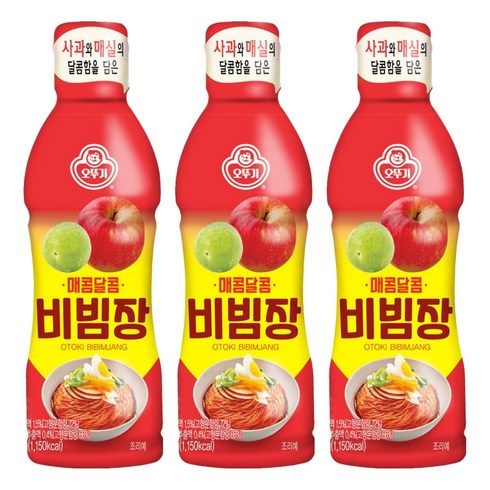 오뚜기 매콤달콤 비빔장, 500g, 3개