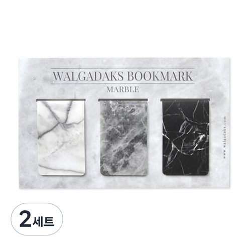 왈가닥스 마그네틱 북마크 3p, 마블, 2세트