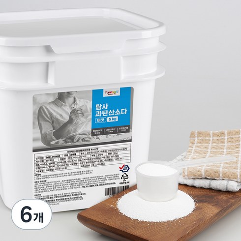 탐사 과탄산소다 버킷, 5kg, 6개