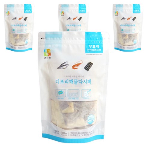 석하 진한 국물용 디포리 해물 다시팩 10p, 180g, 4개