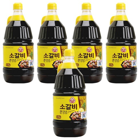 오뚜기 소갈비 큰양념, 2.2kg, 5개