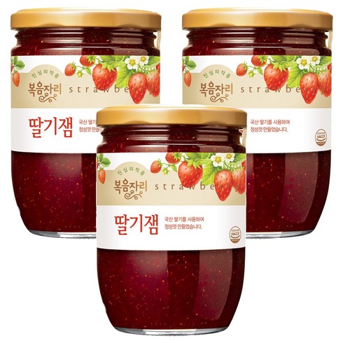 복음자리 딸기잼, 640g, 3개
