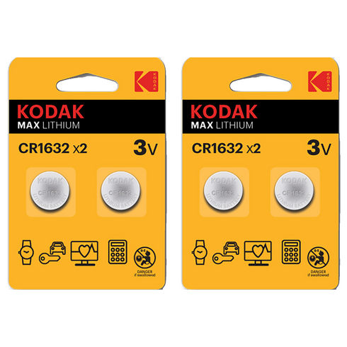 코닥 MAX 리튬 코인 건전지 CR1632 3V, 2개입, 2개