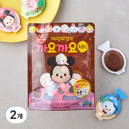 서울우유 까요까요 초콜릿 치즈, 78g, 2개