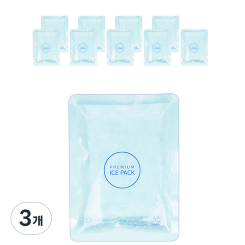 우림 완제품 젤 아이스팩 대, 10개입, 3개