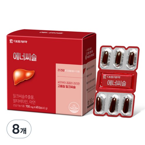 에너씨슬 밀크시슬, 60정, 8개