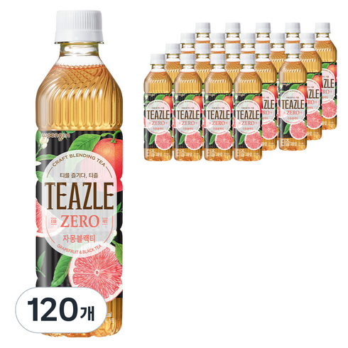 티즐 제로 자몽블랙티, 500ml, 120개