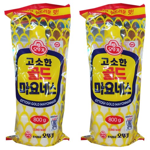 오뚜기 고소한 골드 마요네스, 800g, 2개