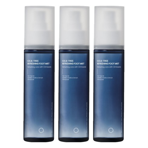 미아우라 시카 트리 리프레싱 풋 미스트, 100ml, 3개, 1개입