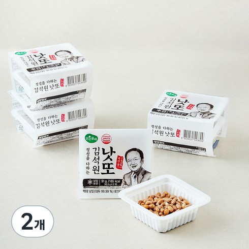 맑은물에 김석원 낫또 국산콩, 45.5g, 8개입, 2개