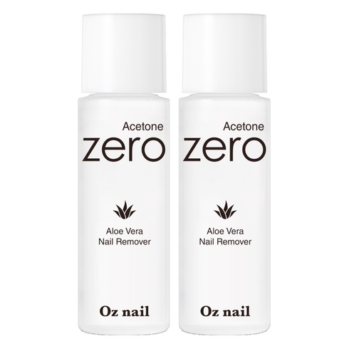 오즈네일 아세톤 제로 알로에베라 네일 리무버, 100ml, 2개