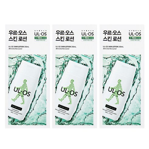 우르오스 올인원 모이스처라이저 스킨로션 지복합성, 200ml, 3개