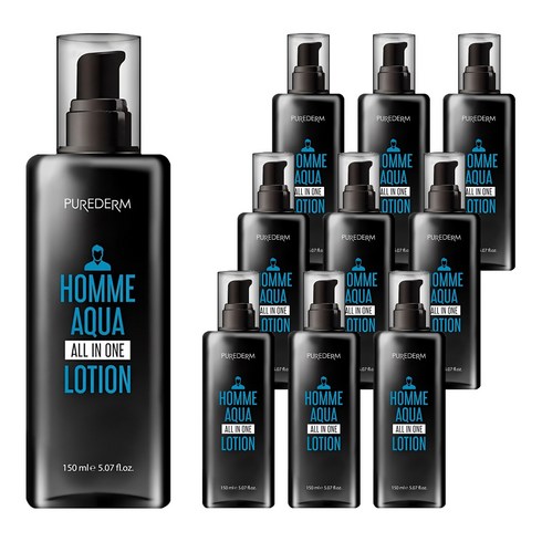 퓨어덤 옴므 아쿠아 올인원 로션, 150ml, 10개