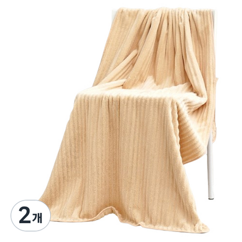 소니오 소프트 베이직 컬러 목욕 바스타월 90 x 175 cm, 02 아이보리, 2개
