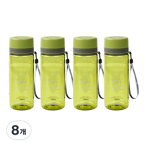 락앤락 투톤 스파우트 물병 4p, GRN, 600ml, 8개