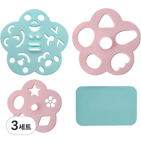 아네스트 야채 햄 커터 세트 A77142, 혼합색상, 3세트