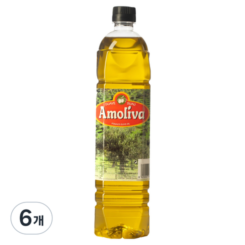 아몰리바 포마스 올리브오일, 1L, 6개
