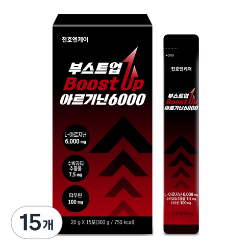 천호엔케어 부스트업 아르기닌 6000 15p, 15개, 300g