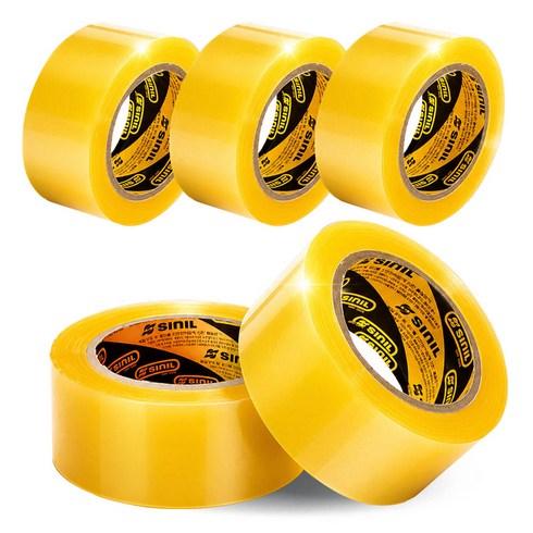 신일 박스테이프 폭 48mm x 길이 40m x 두께 0.57mm, 투명, 5개