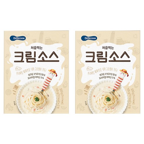 베베쿡 처음먹는 덮밥 소스, 크림, 200g, 2개