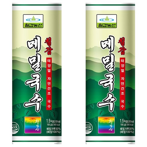 칠갑농산 메밀국수, 1.5kg, 2개