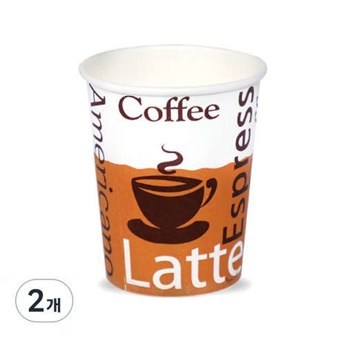 더빈썸 커피콩 종이컵 300ml, 300개입, 2개