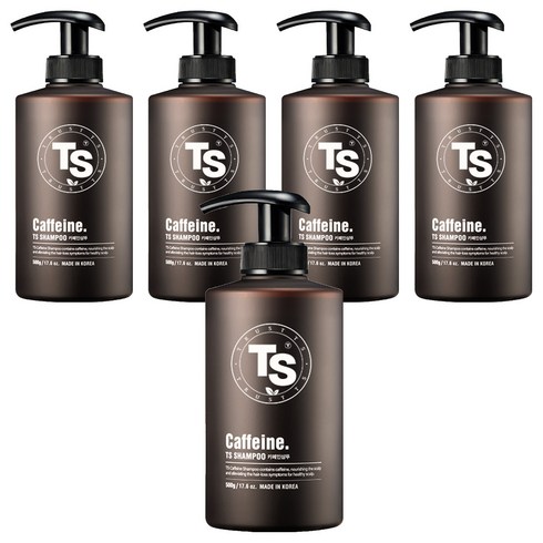 TS 카페인 샴푸, 500g, 5개