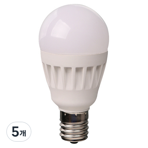 블루밍 LED 미니크립톤 E17 5W 미니전구, 주광색, 5개