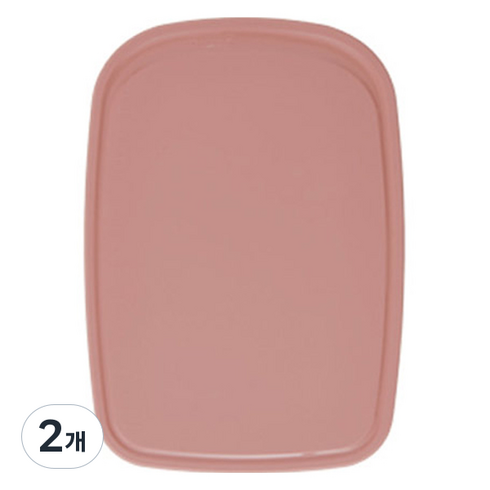 퍼기 이유식 실리콘 조리도구 도마, 드라이 로즈, 2개
