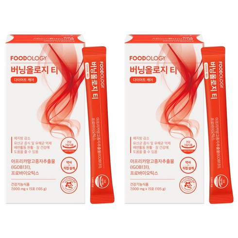 푸드올로지 버닝올로지 티 15p, 105g, 2개