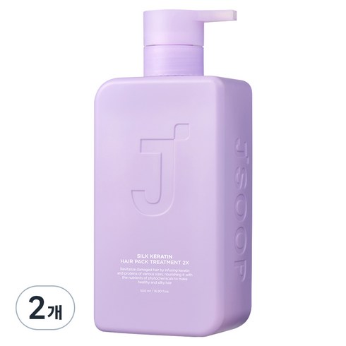 제이숲 실크 케라틴 헤어팩 트리트먼트 2X, 500ml, 2개
