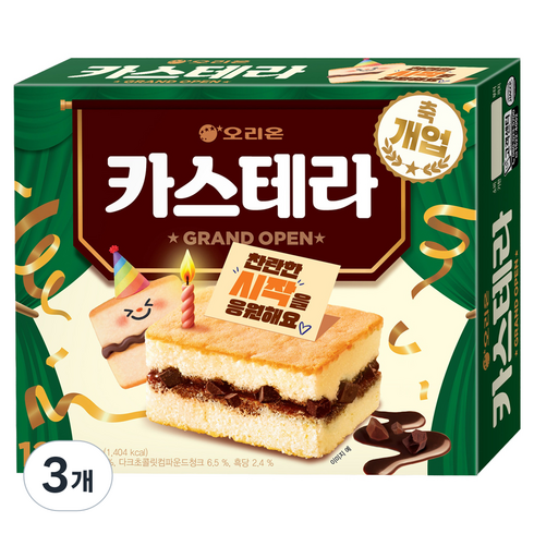 오리온 카스테라 12p, 360g, 3개