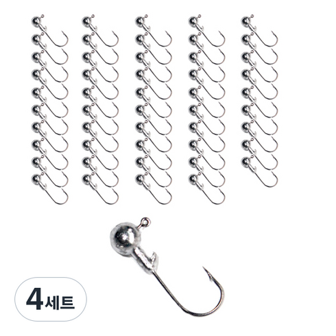 암산코리아 클래식 벌크 지그헤드, 50개입, 4세트