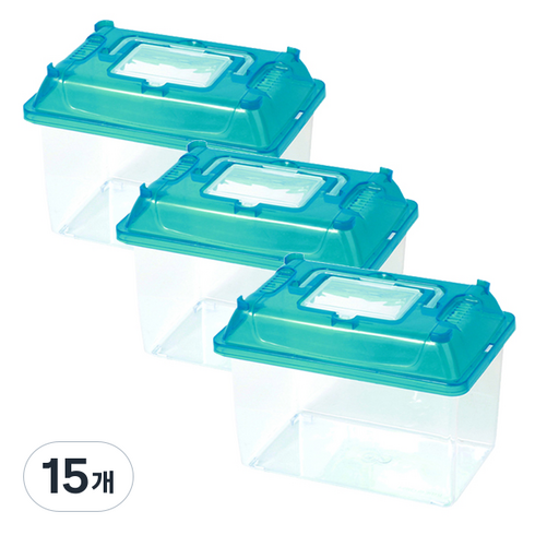 아쿠아선두 클린채집통 블루 S 180-C, 15개