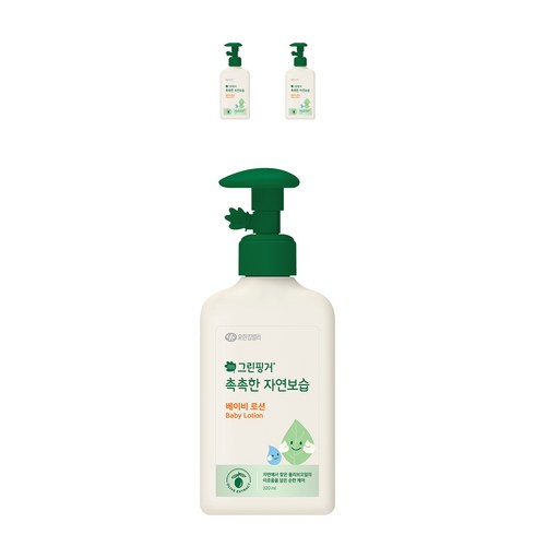그린핑거 촉촉한 자연보습 베이비 로션, 320ml, 3개