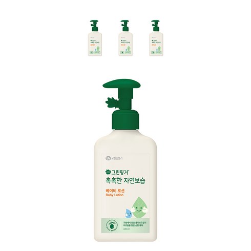 그린핑거 촉촉한 자연보습 베이비 로션, 320ml, 4개