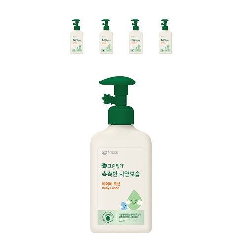 그린핑거 촉촉한 자연보습 베이비 로션, 320ml, 5개