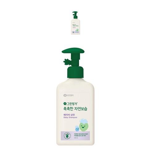 그린핑거 촉촉한 자연보습 샴푸 +샴푸, 320ml, 2개