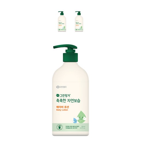 그린핑거 촉촉한 자연보습 베이비로션, 500ml, 3개