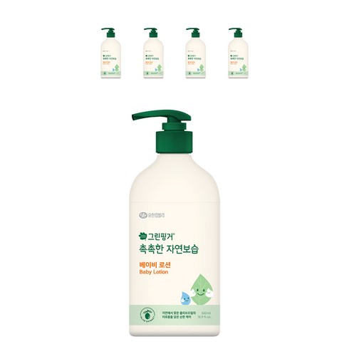 그린핑거 촉촉한 자연보습 베이비로션, 500ml, 5개
