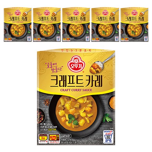오뚜기 크래프트 카레, 6개, 200g