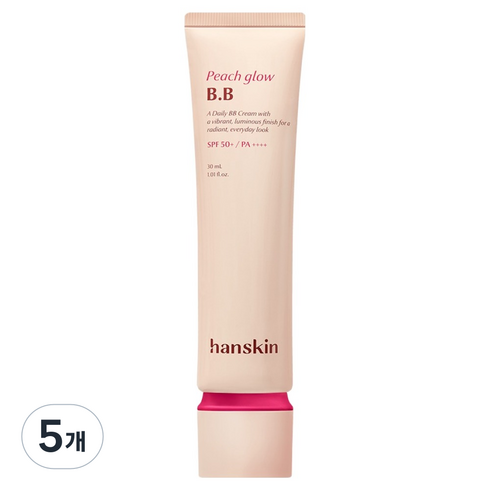 한스킨 글로우 데일리 비비크림, 5개, 30ml, 피치